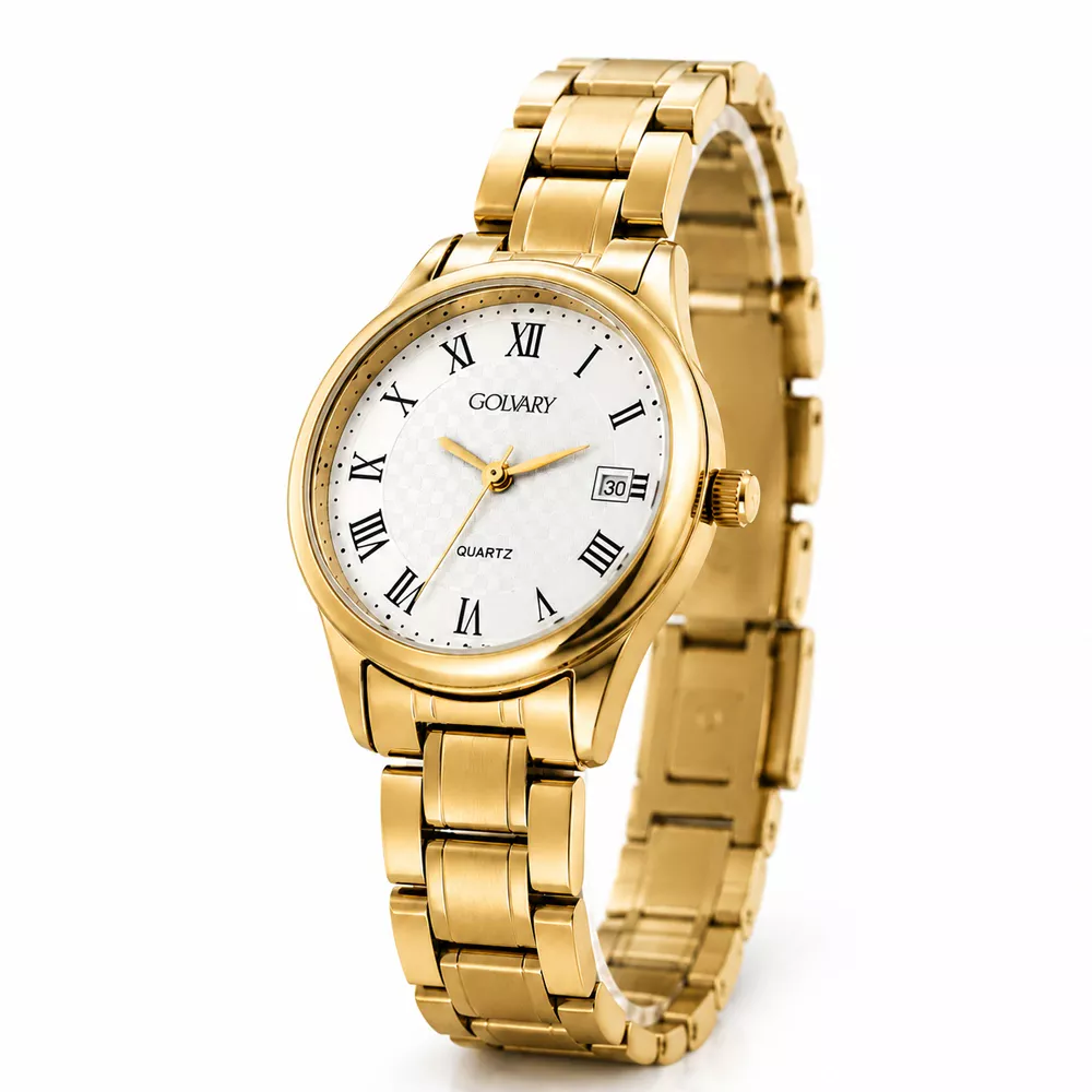 Golvary G-2178G159 - Montre Femme Acier Doré Classique