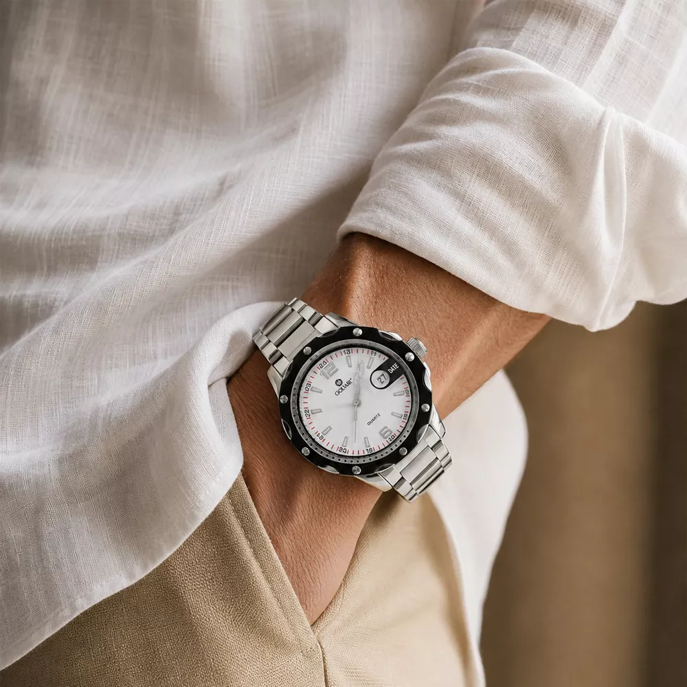 Golvary G-0992S149 - Montre Homme Acier Blanc - Image 3