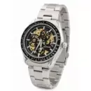 Golvary G-9194S189 - Montre Homme Squelette Automatique Argenté