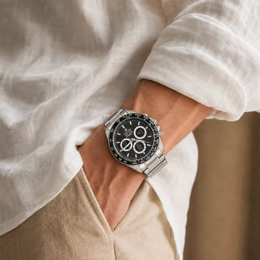 Golvary G-2587S149 - Montre Homme Sport Argenté - Image 3