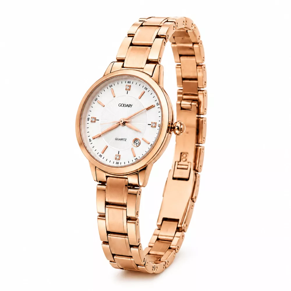 Golvary G-1819G159 - Montre Femme Acier Or rose