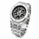 Golvary G-M036S189 - Montre Homme Squelette Automatique Argenté